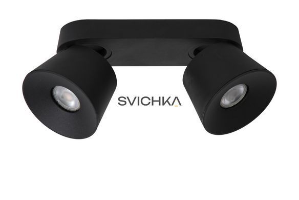 Потолочный точечный светильник Lucide TRIGONO 2xGU10 Black