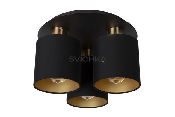 Потолочный светильник Lucide FUDRAL &Oslash; 37 cm 3xE27 Black