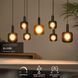 Підвісний світильник Lucide ELOISE 7xE27 Black, BLACK, Антрацит, Антрацит
