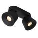 Потолочный точечный светильник Lucide TRIGONO 2xGU10 Black, BLACK