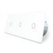 Умный сенсорный ZigBee выключатель 3 сенсоров (1-1-1) Livolo белый (VL-C701Z/C701Z/C701Z-11)