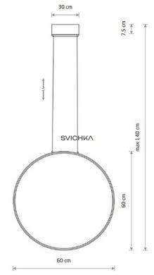 Підвісний світильник Nowodvorski CIRCOLO LED, 1x21W, 4000K, чорний, Чорний, Чорний, Чорний