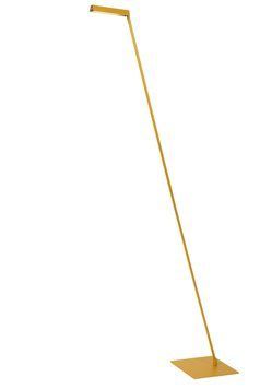 Підлогова лампа для читання Lucide LAVALE LED Dim. 1x3W 2700K Ocher Yellow, Ocher Yellow, Охра жовта, Охра жовта