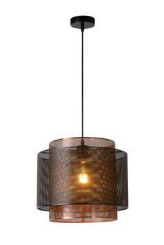 Підвісний світильник Lucide ORRIN &Oslash; 34 cm 1xE27 Black, BLACK, Чорний, Чорний