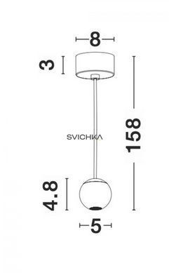 Підвісний світильник Nova luce Nocci 1 White