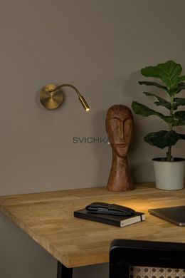 Аккумуляторный бра Lucide JOLIJN Battery pack/batteries &Oslash; 11 cm LED 1x2W 3000K Magnetic Matt Gold / Brass