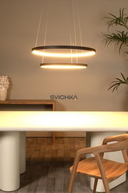 Підвісний світильник Lucide VIDAL &Oslash; 78 cm LED Dim. 1x92W 2700K Black, BLACK