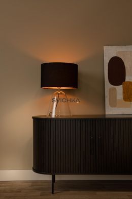 Настільна лампа Lucide CAMPANA 1xE27 Transparant, Transparant, Прозорий, Matt Gold / Brass, Чорний