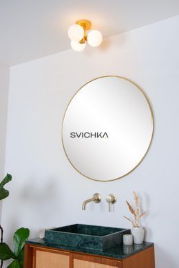 Стельовий світильник для ванної Lucide TRUDY &Oslash; 28 cm 3xG9 IP44 Matt Gold / Brass, Matt Gold / Brass
