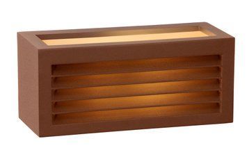 Настінний світильник для дому/вулиці Lucide DIMO 1xE27 IP54 Rust Brown, Rust Brown