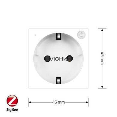 Умный механизм розетка ZigBee с заземлением Livolo