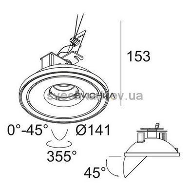 Точковий світильник Delta Light TWEETER TRIMLESS 206 21 811 933 BW