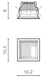 Врезной точечный светильник Azzardo AIDA SQUARE 9W, White