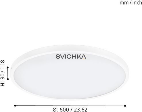 Потолочный светильник Eglo FUEVA 1 dim, 27W, 3000K, White