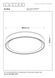 Стельовий світильник Lucide NURIA &Oslash; 50 cm LED Dim. 1x36W 2700K White, WHITE