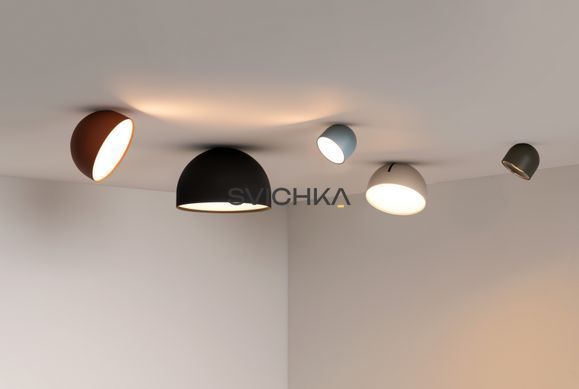 Настінно-стельовий світильник Vibia Plusminus solo 30см, Black