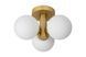 Стельовий світильник для ванної Lucide TRUDY &Oslash; 28 cm 3xG9 IP44 Matt Gold / Brass, Matt Gold / Brass
