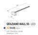 Настенный светильник AZzardo GRAZIANO 55 Black