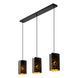 Подвесной светильник Lucide ALMELO 3xE27 Black, BLACK, Matt Gold / Brass, Черный