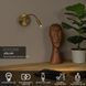 Аккумуляторный бра Lucide JOLIJN Battery pack/batteries &Oslash; 11 cm LED 1x2W 3000K Magnetic Matt Gold / Brass, Matt Gold / Brass, Matt Gold / Brass, Matt Gold / Brass