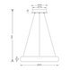 Подвесной светильник Trio CARDONA 46, White